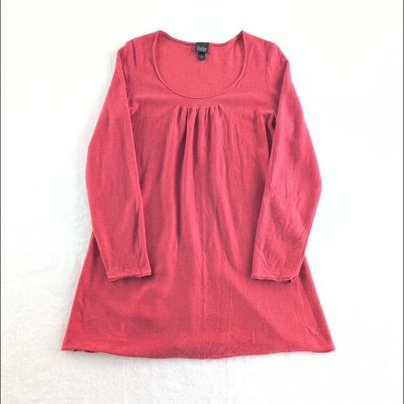 Eileen Fisher Silk Cashmere Stretch Tunic MinimalistLuxe Burnt Orange Women's M - Picture 1 of 7